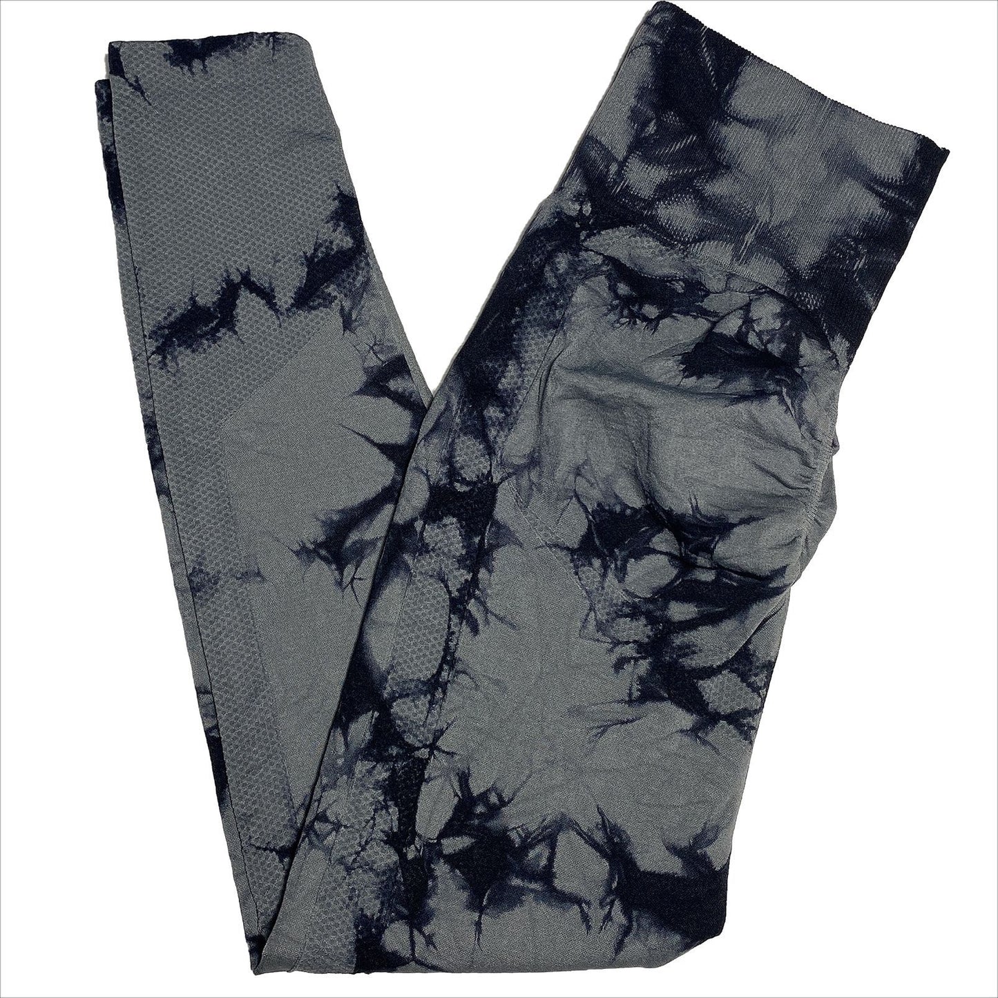 Hip-lifting leggings featuring sports jacquard design and high-waist yoga pants