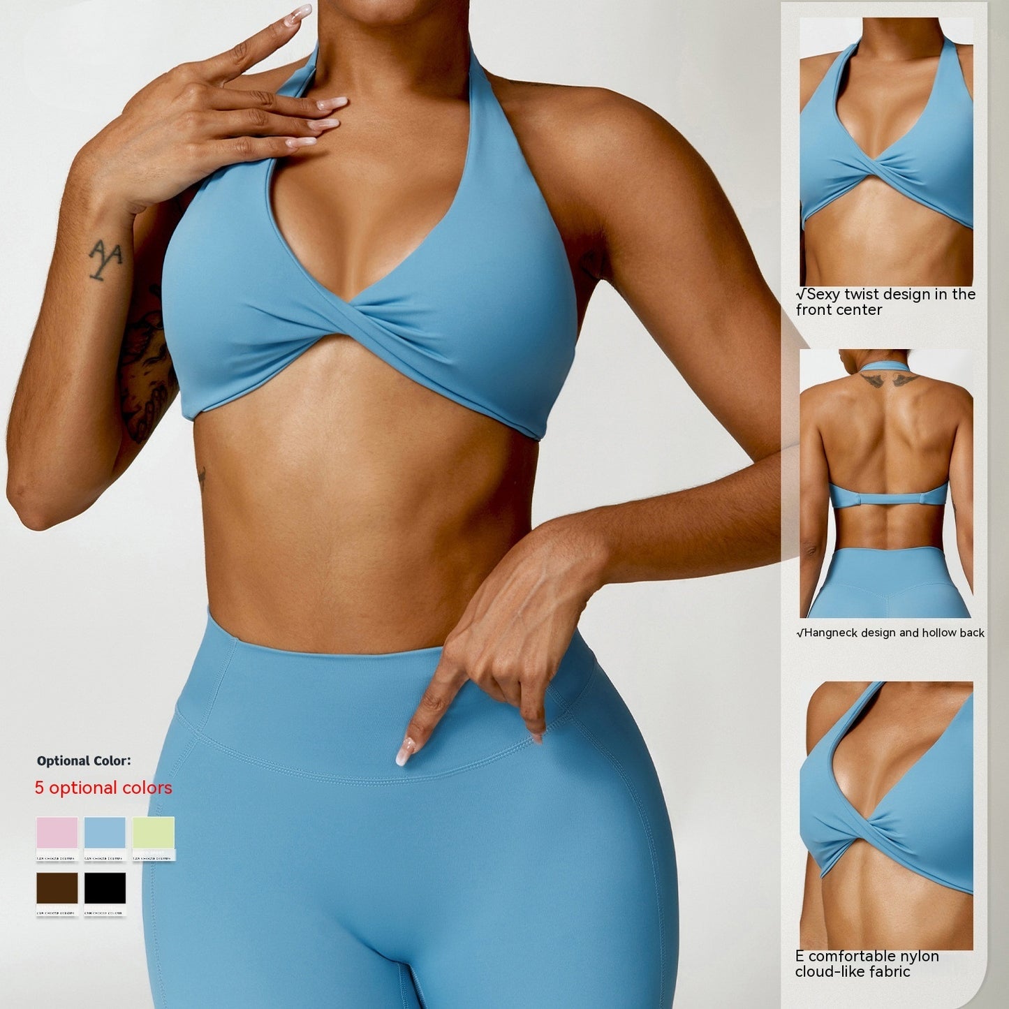 Breathable Halter Tight Fitness Top