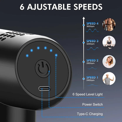 6 Speed Massage Gun