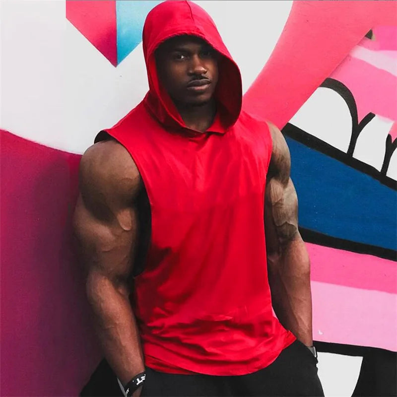 Men's Sleeveless Hoodie