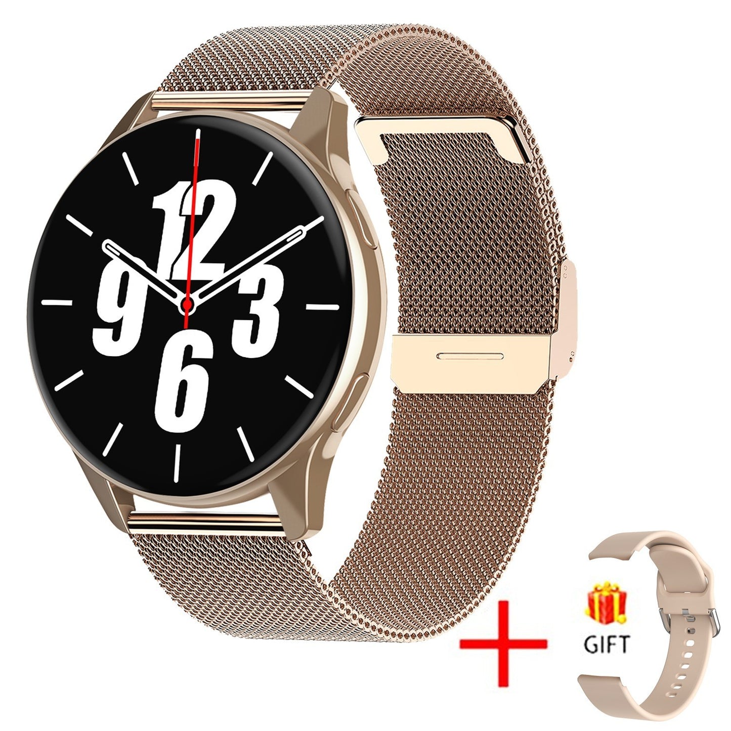 New Round Smart Watch Bluetooth CallingMen Women Fitness Bracelet