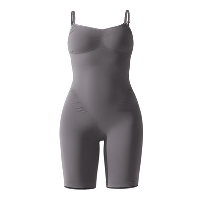 High Elastic Jumpsuit Shorts Sports Running Fitness Clothes Women null