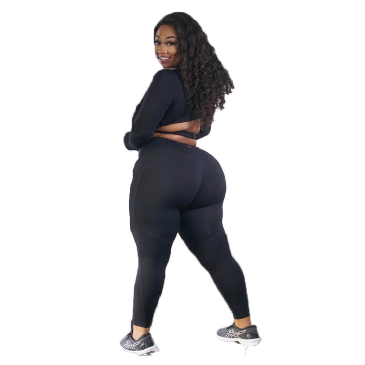 Summer Plus Size Women's Sports Fitness Yoga Clothes Two-piece Suit - Reem’s Fitness Store