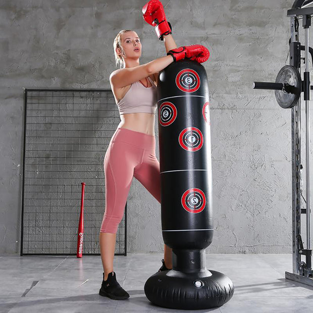 Pvc Thick Tumbler Inflatable Fitness Boxing Column 1.6 Meters High - Reem’s Fitness Store