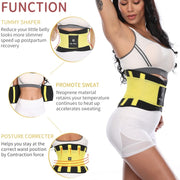 Women's Fitness Belt Xtreme Power Thermo Body Shaper Waist Trainer - Reem’s Fitness Store