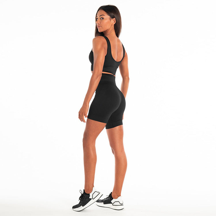 Seamless shorts fitness suit - Reem’s Fitness Store