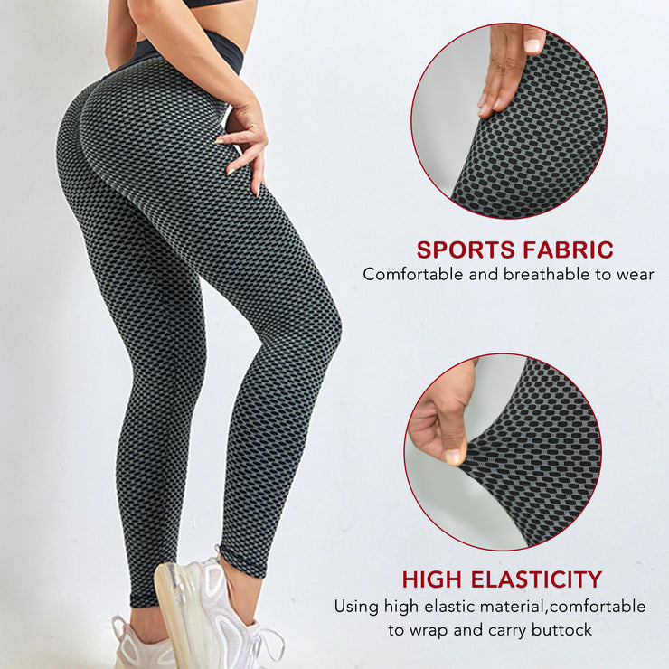TIK Tok Leggings Women Butt Lifting Workout Tights Plus Size Sports High Waist Yoga Pants - Reem’s Fitness Store