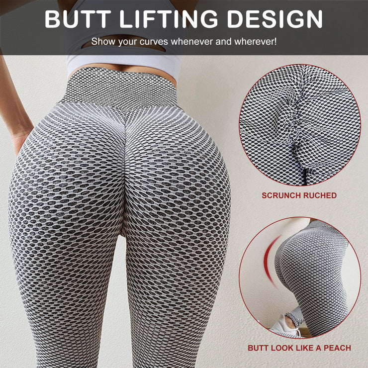 TIK Tok Leggings Women Butt Lifting Workout Tights Plus Size Sports High Waist Yoga Pants - Reem’s Fitness Store