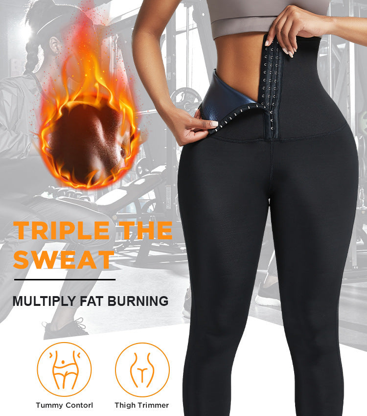 Sauna Long Pants Fitness Exercise Hot Thermo Sweat Leggings Training Slimming Pant - Reem’s Fitness Store